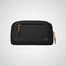 Compact black pouch with clip, part of the fashion accessories collection.