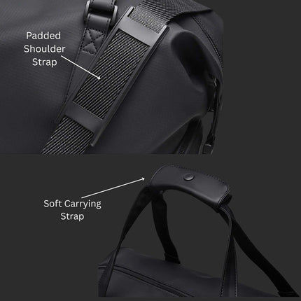 Bokken Travel Bag Large Capacity featuring padded shoulder strap and soft carrying strap for comfort during travel.