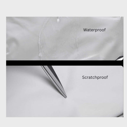 Close-up image showing waterproof and scratchproof features of Noroi Shoulder Bag and Cross Body Bag.
