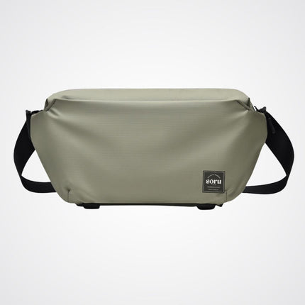 Noroi Cross Body Bag for Men Waterproof in olive green color with adjustable straps.