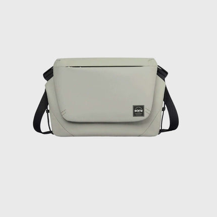 Hashiru Shoulder Bag and Cross Body Bag in stylish gray, featuring waterproof material and versatile carrying options.