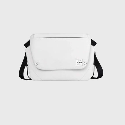 Hashiru Shoulder Bag and Cross Body Bag in stylish white, featuring waterproof material and adjustable straps.